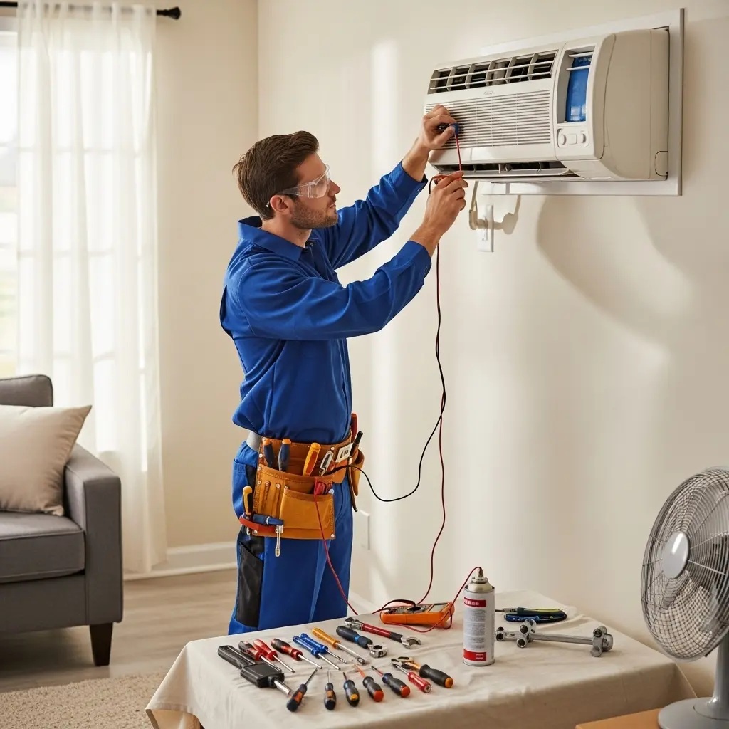 Yunusemre Baxi Baxi klima gaz dolumu ve bakım – Enerji verimliliği artırıldı. - Teknik servis örneği